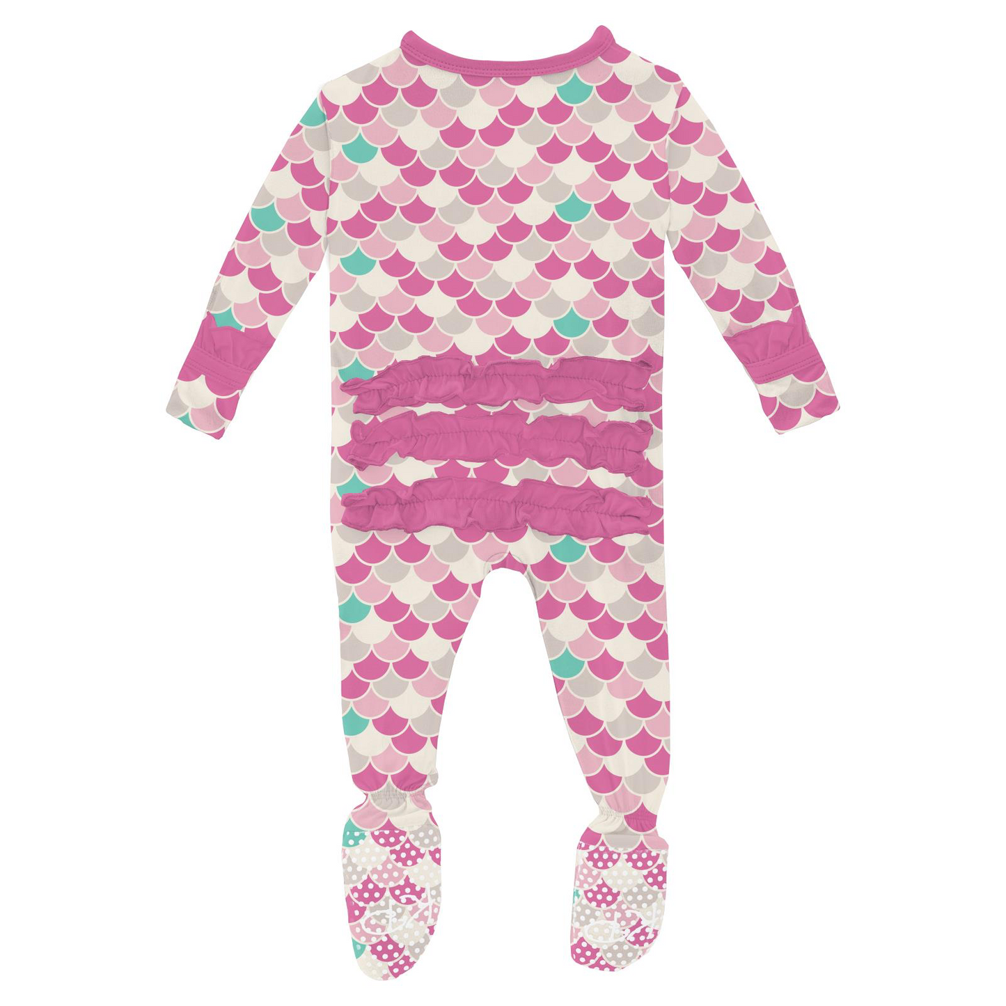 Tulip Scale 2 Way Zipper Ruffle Footie