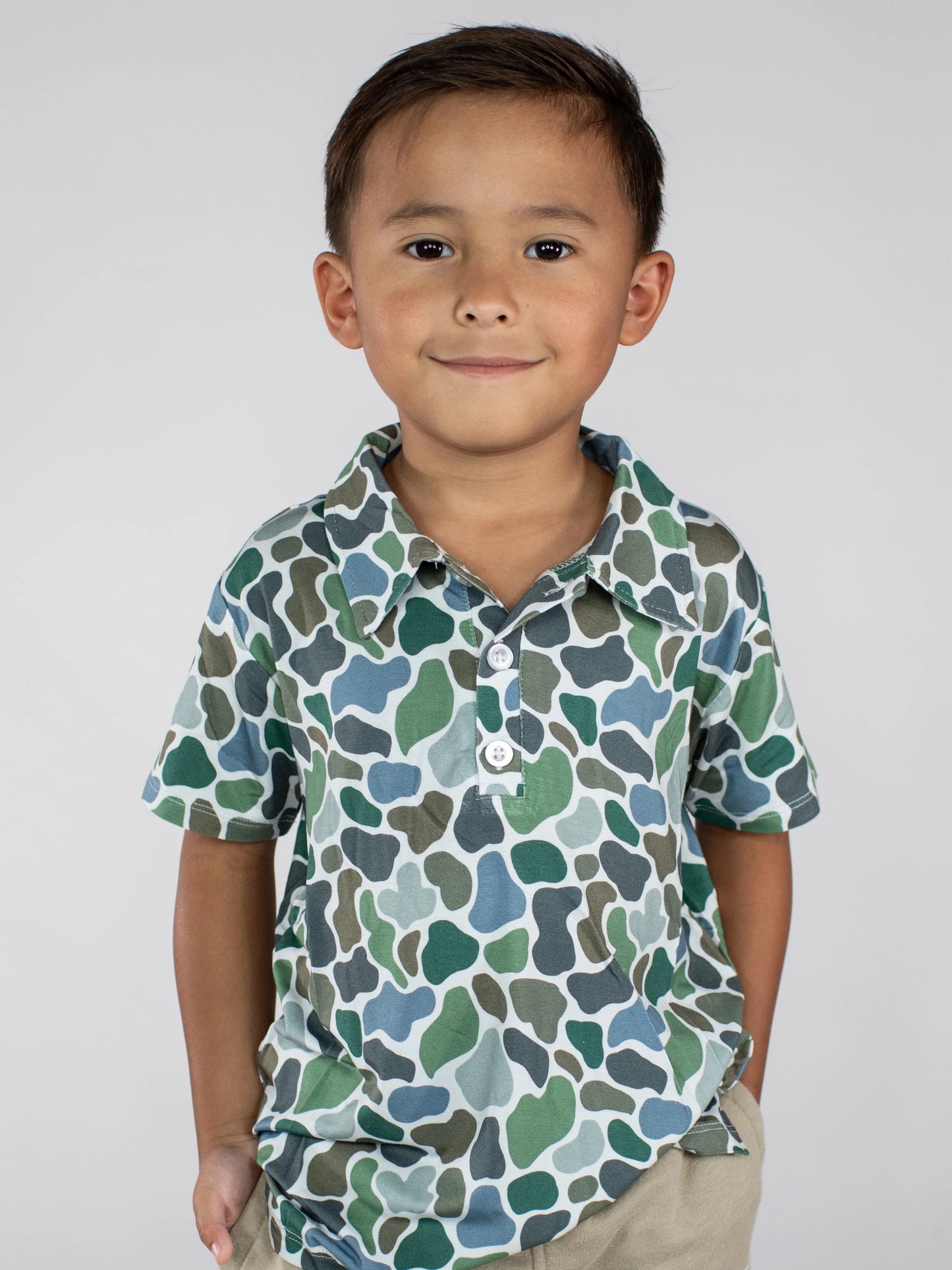 Pebble Camo SS Polo Shirt