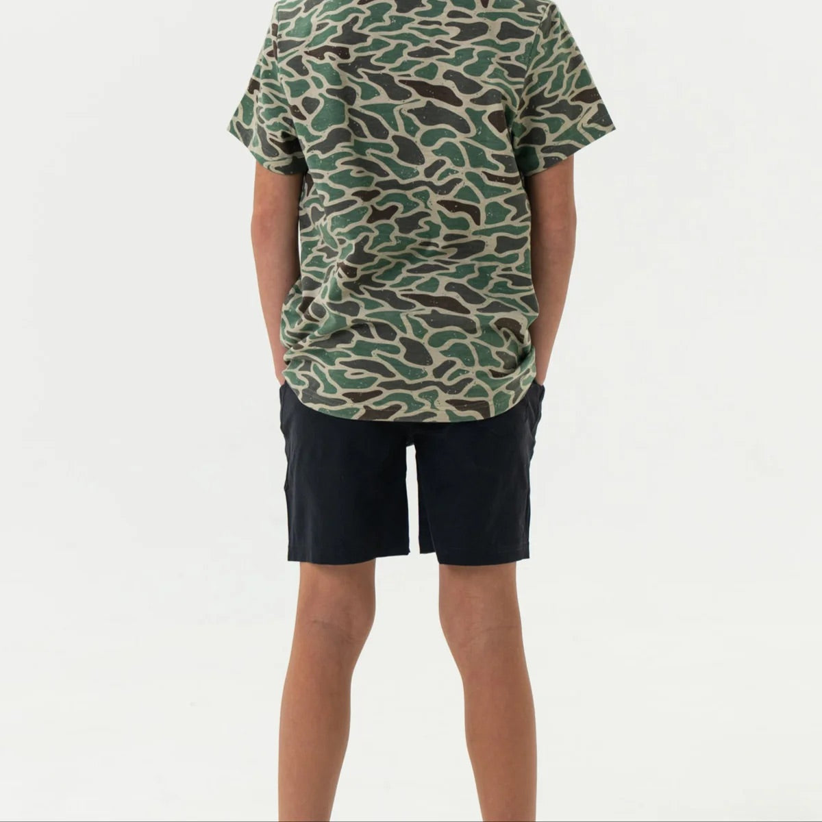 Athletic Short - Heather Black - Retro Duck Camo Liner
