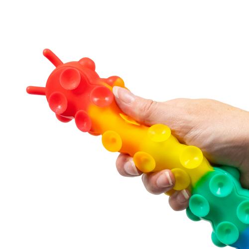 Light Up Suction Push Pop Caterpillar