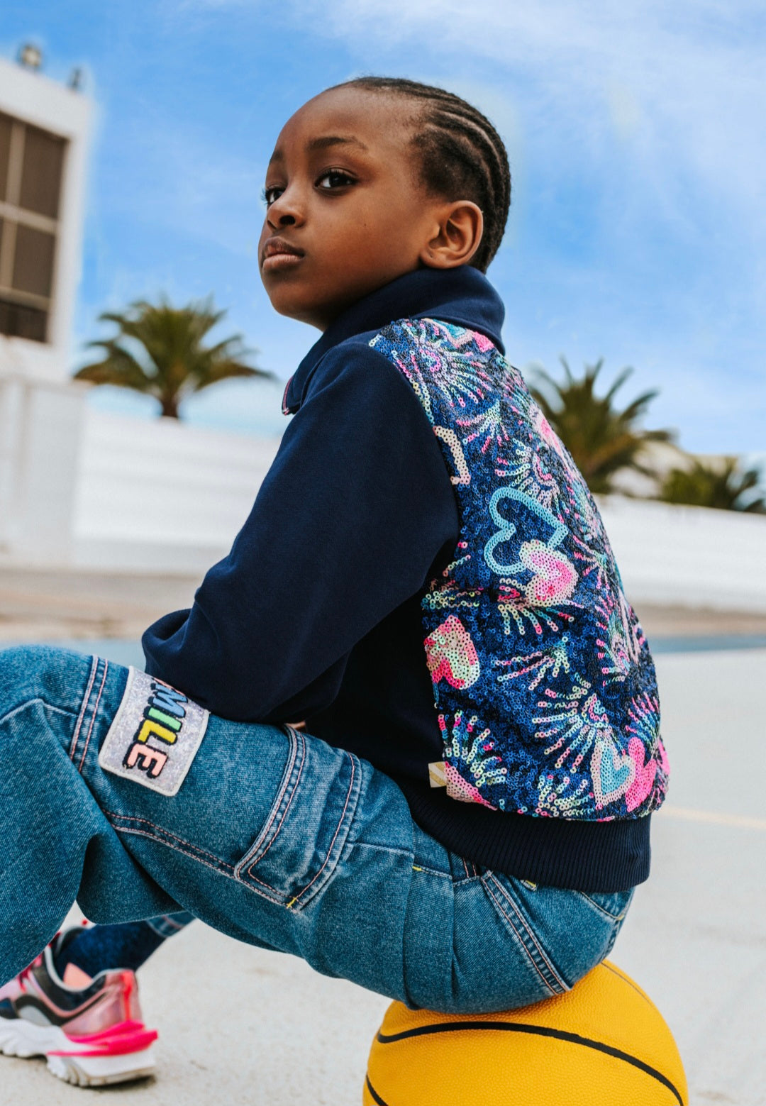 Navy Graphic Back Sweatshirt