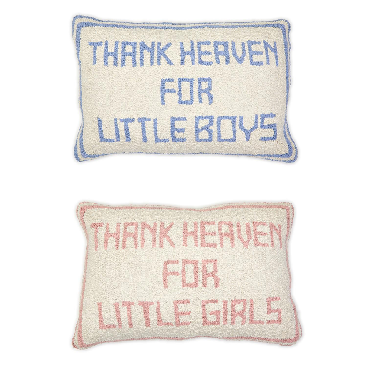 Thank Heaven Embroidered Pillows