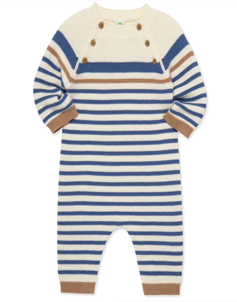 Block Stripe Sweater Coverall