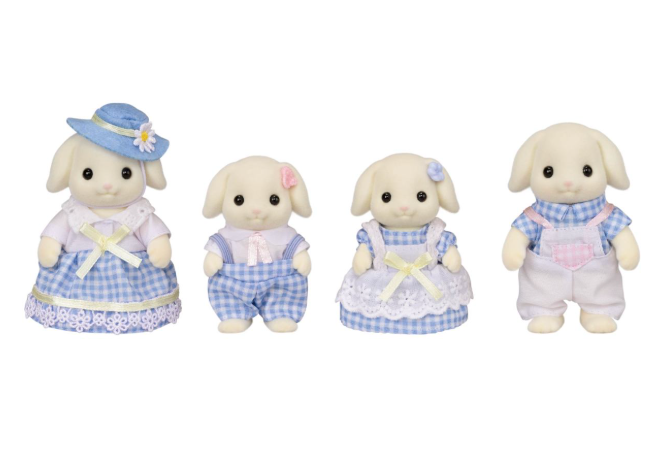 Floral Rabbit Family