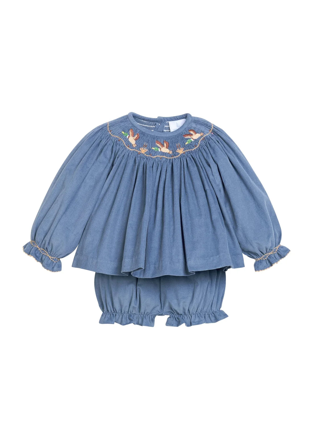Smocked Bishop Bloomer Set - Flying Mallard