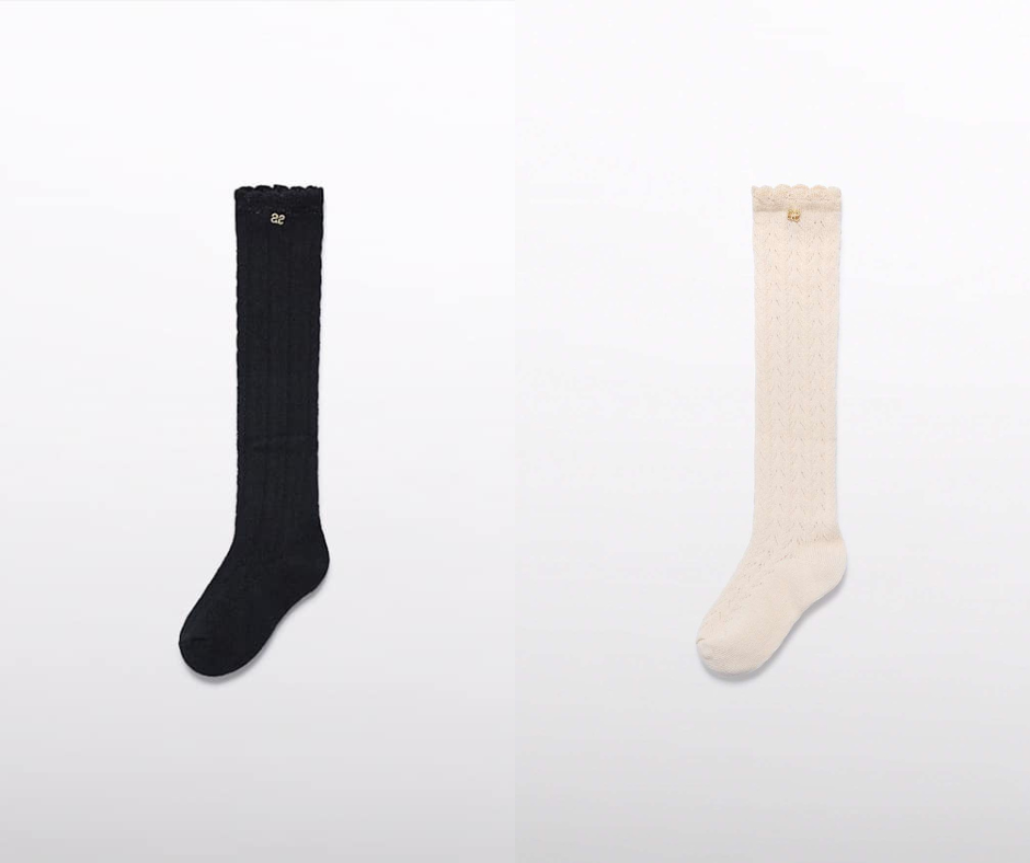 Openwork Knee-High Socks