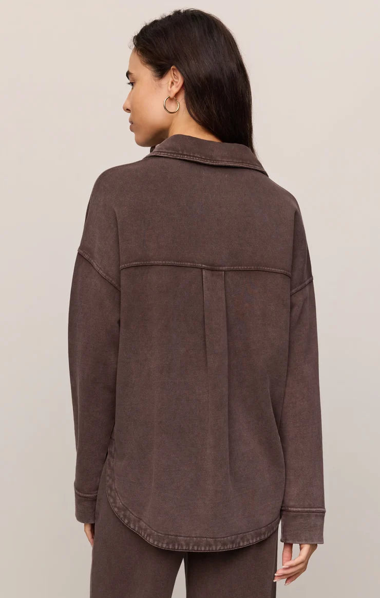 All Day Knit Jacket - Dark Chocolate