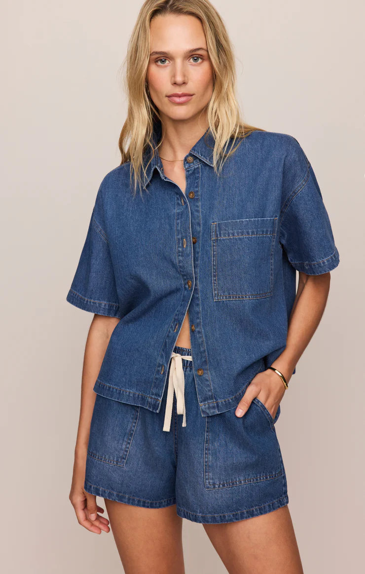 Daycation Denim Utility Short - Deep Water