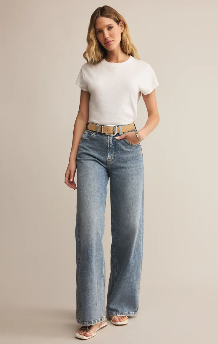 Modern Slub Tee In White