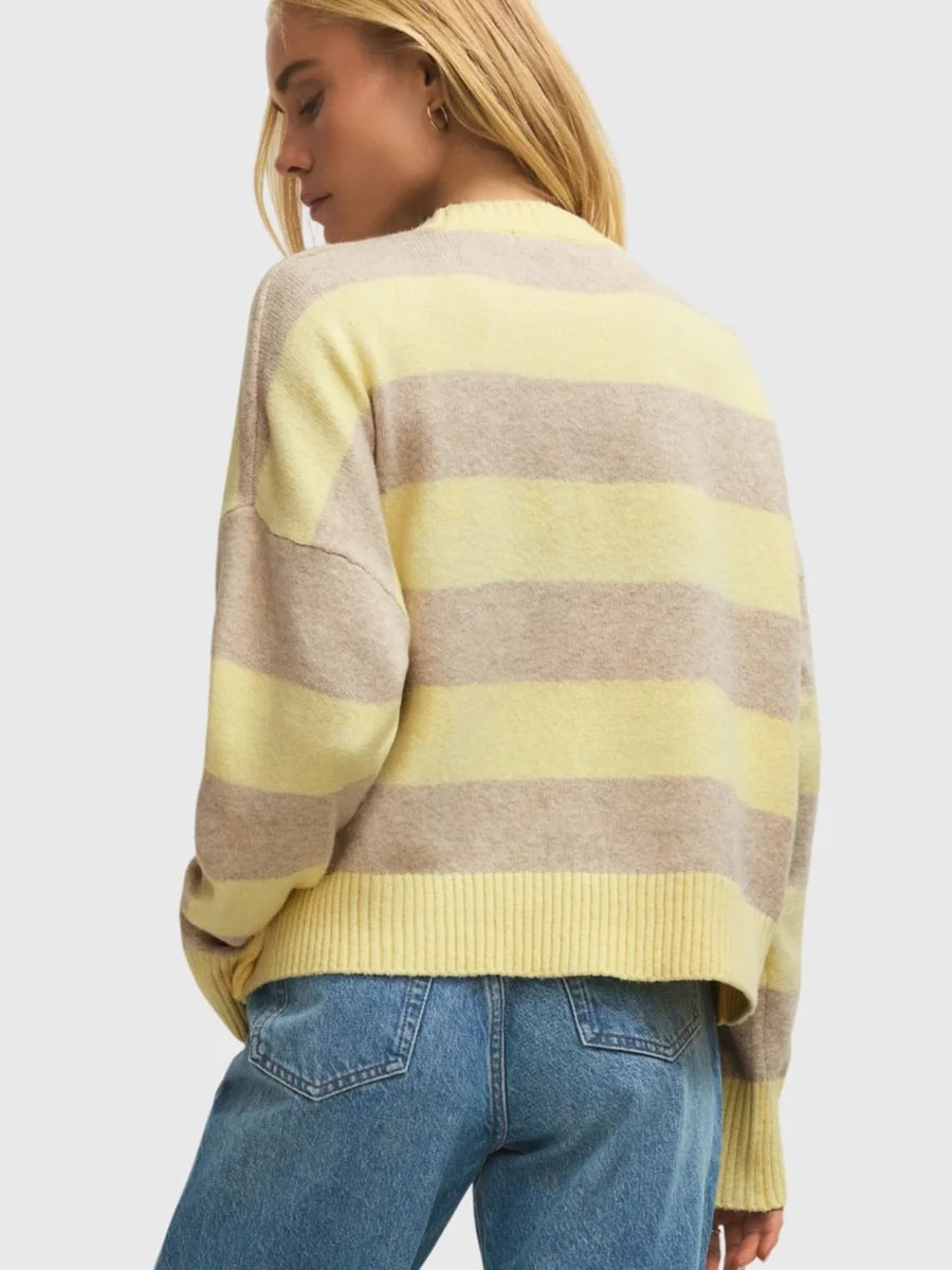 Cirrus Stripe Sweater - Sunnyside