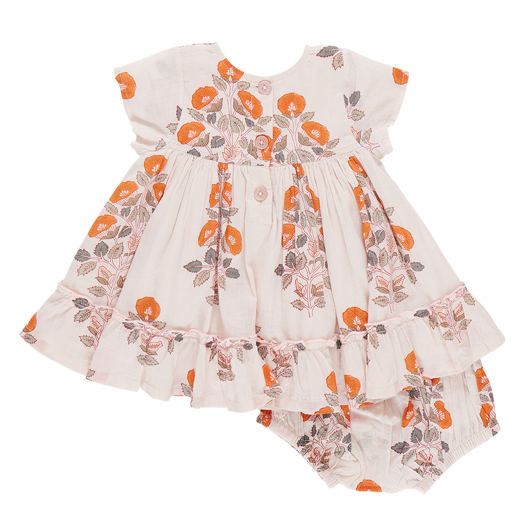 Cloud Bouquet Floral Baby Dress Set