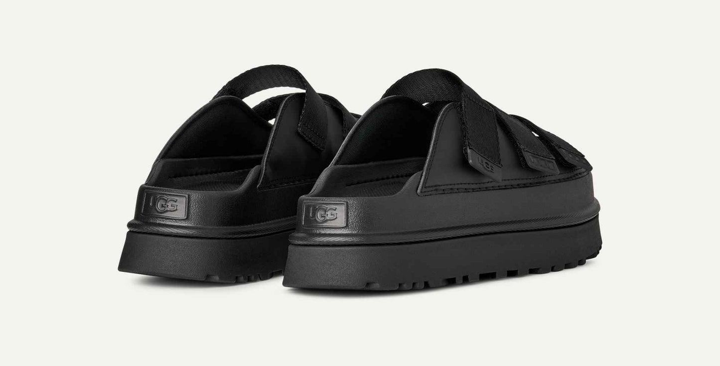 Women Golden Glow Slide - Black