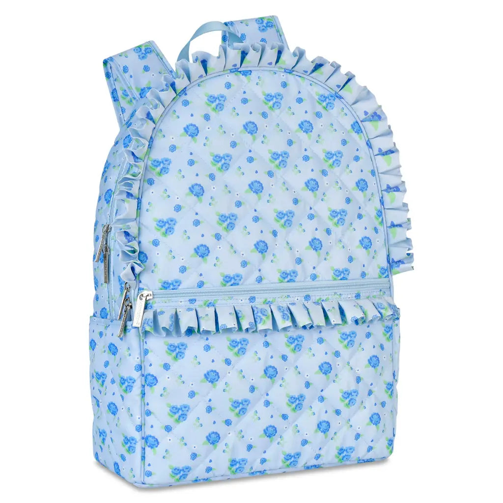 Blue Floral Backpack