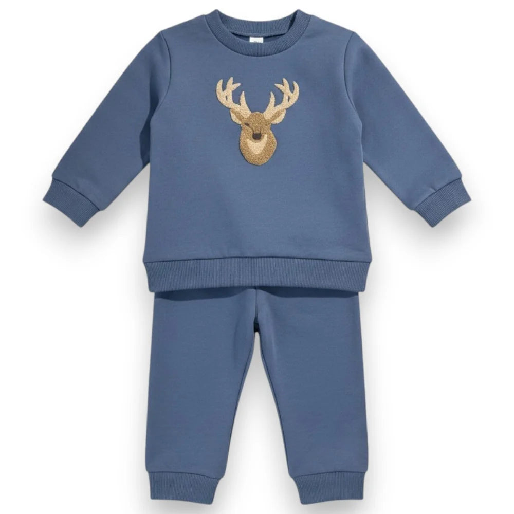 Deer Applique Jogger Set