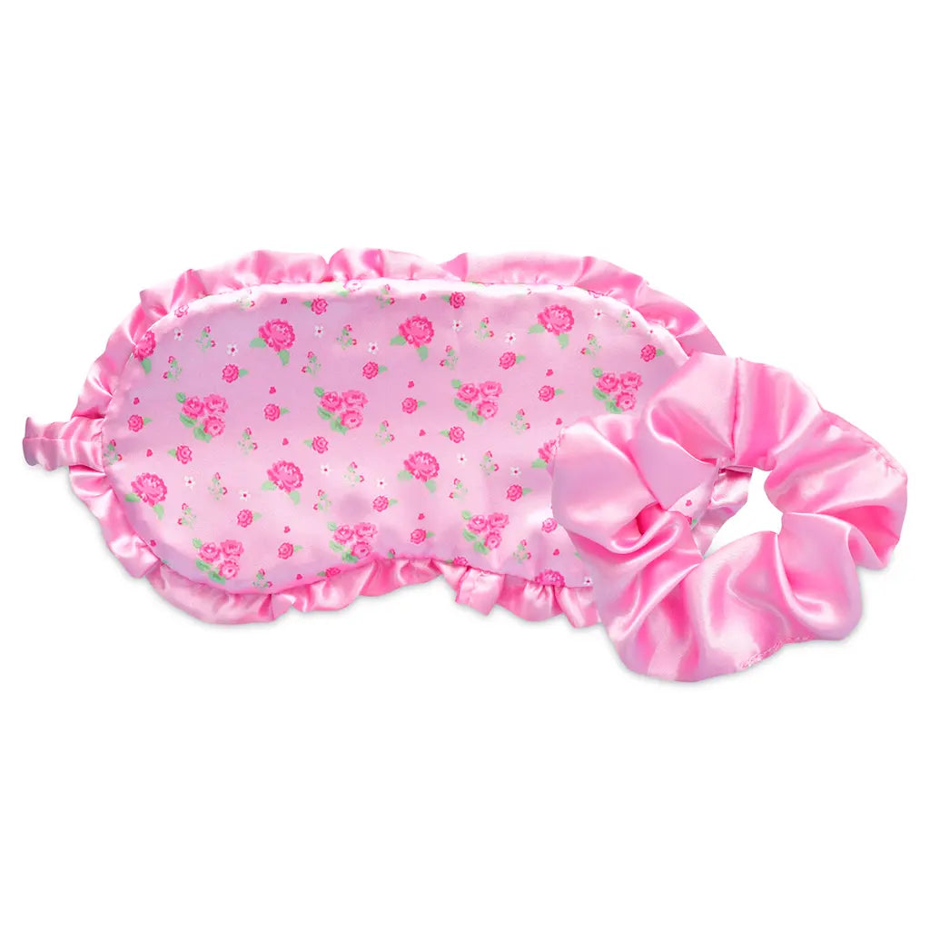 Reversible Pretty In Pink Eye Mask & Scrunchie Set -