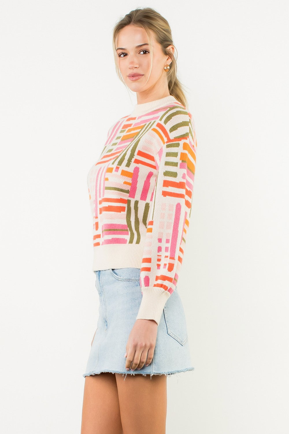 Pattern Knit Sweater