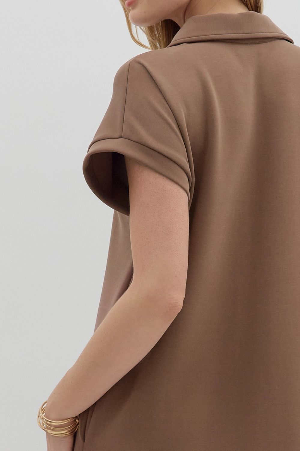 Go To Midi Dress In Coffee