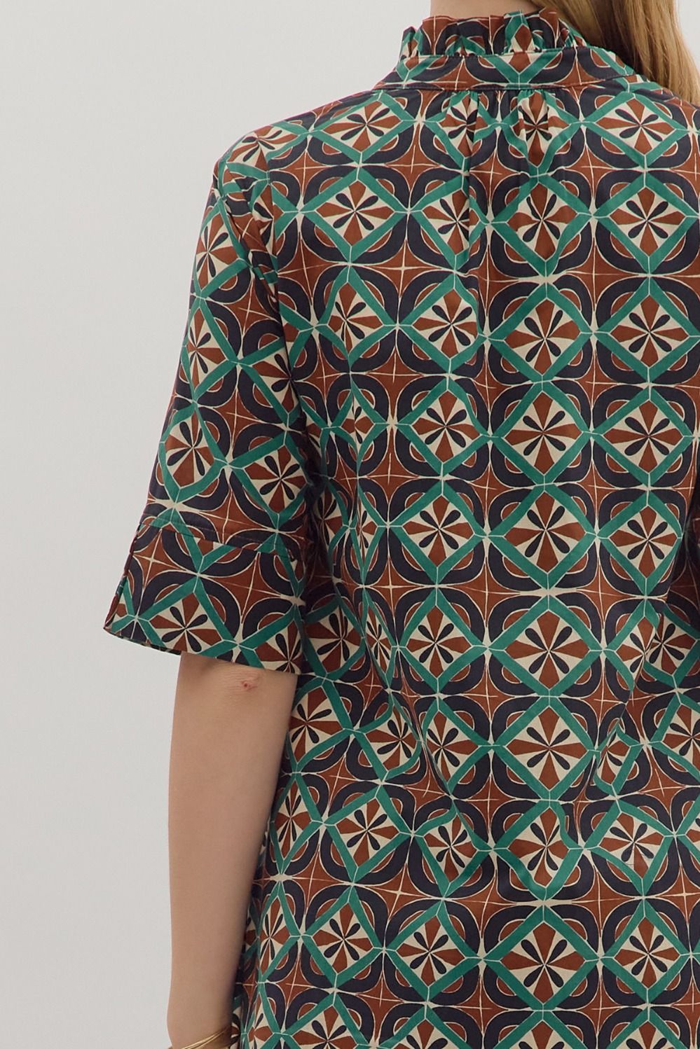 Geometric Midi Dress