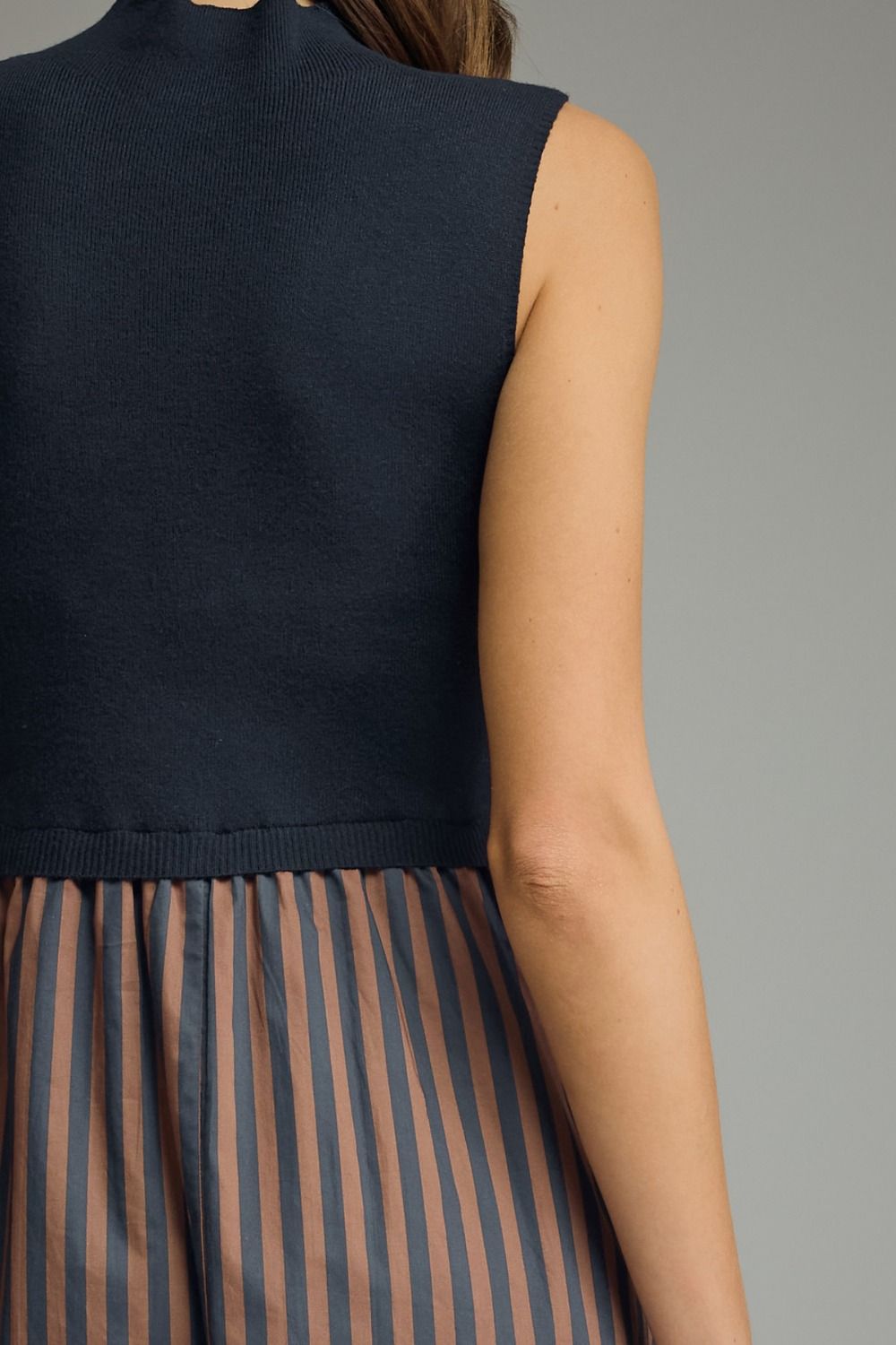 Midi Knit Top Stripe Dress