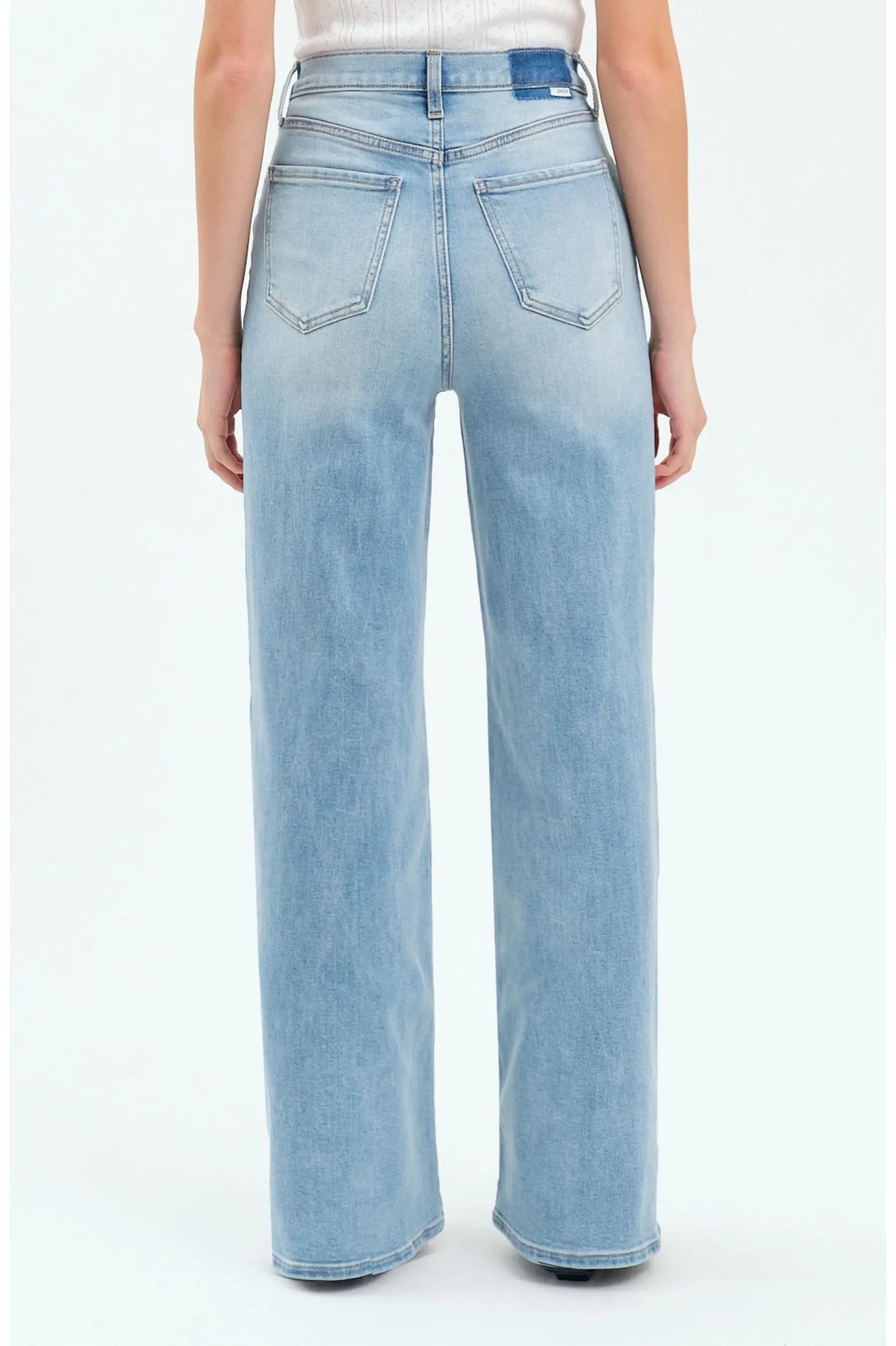 Far Out High Rise Wide Leg Jeans - Blooming Vintage
