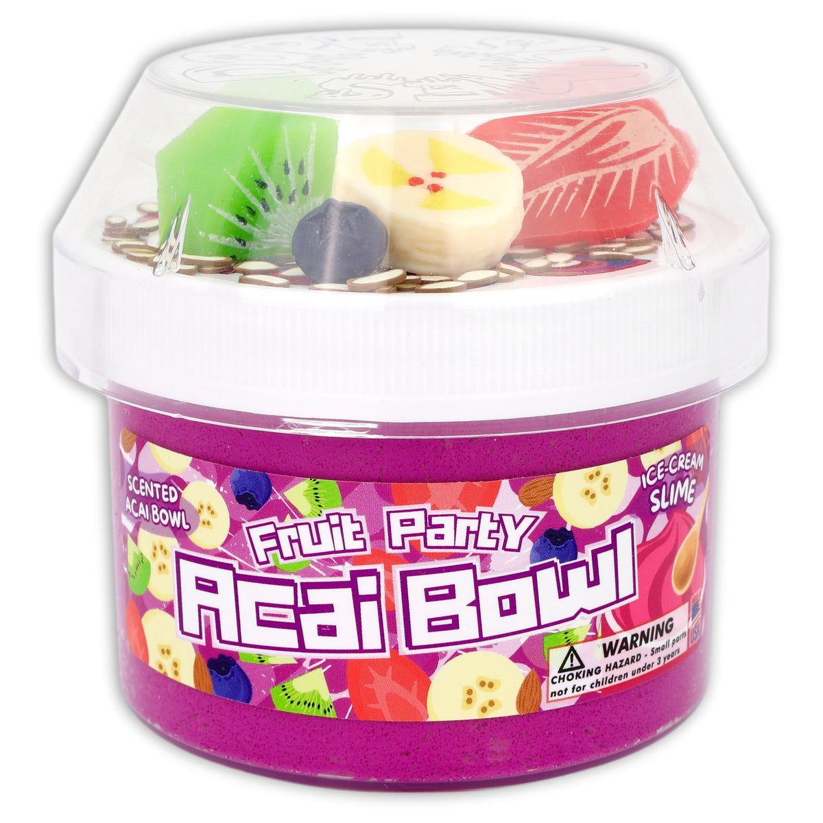 Acai Bowl Fruit Party Slime