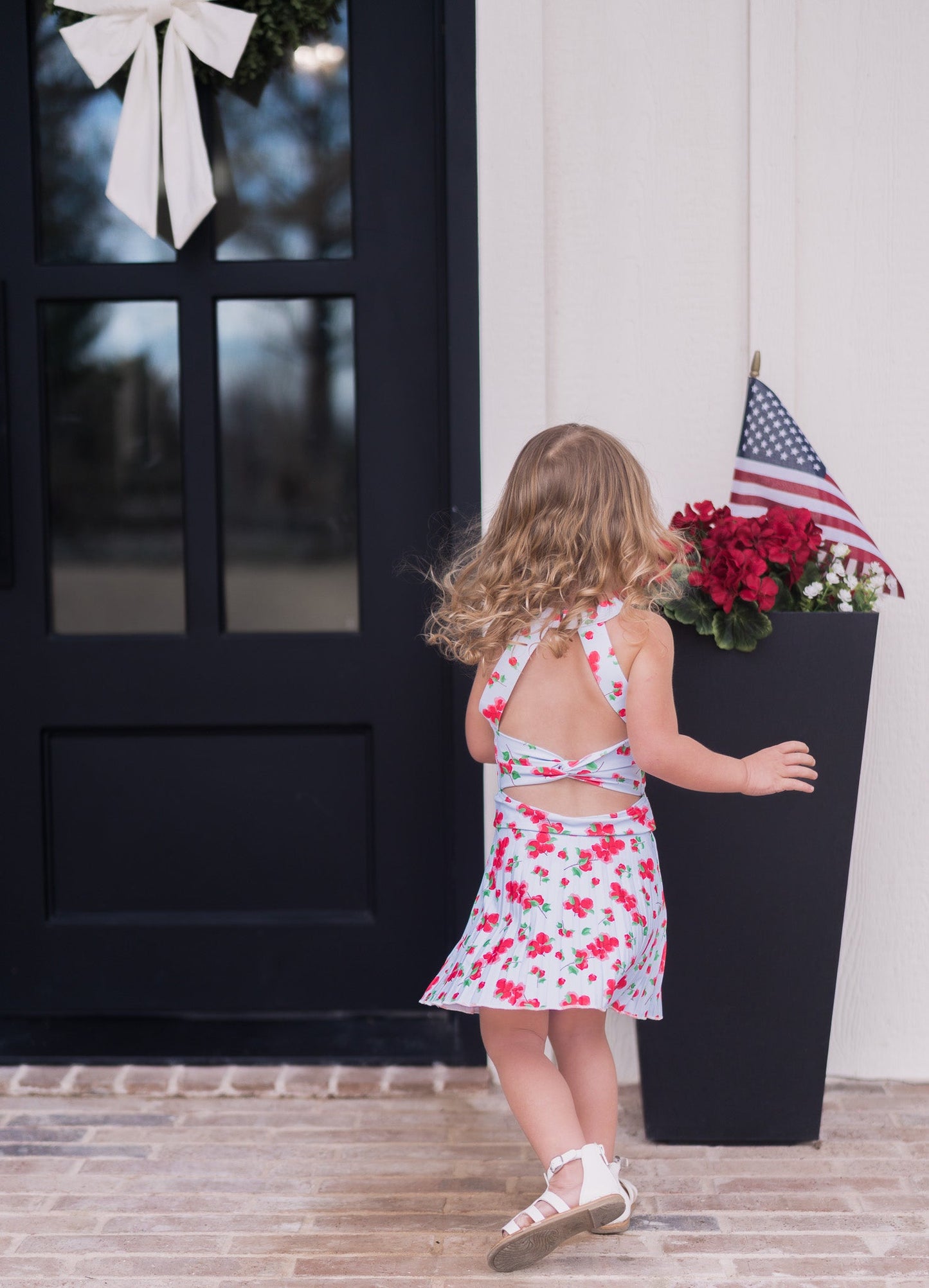 Red Bouganivillea Jackie Tennis Dress