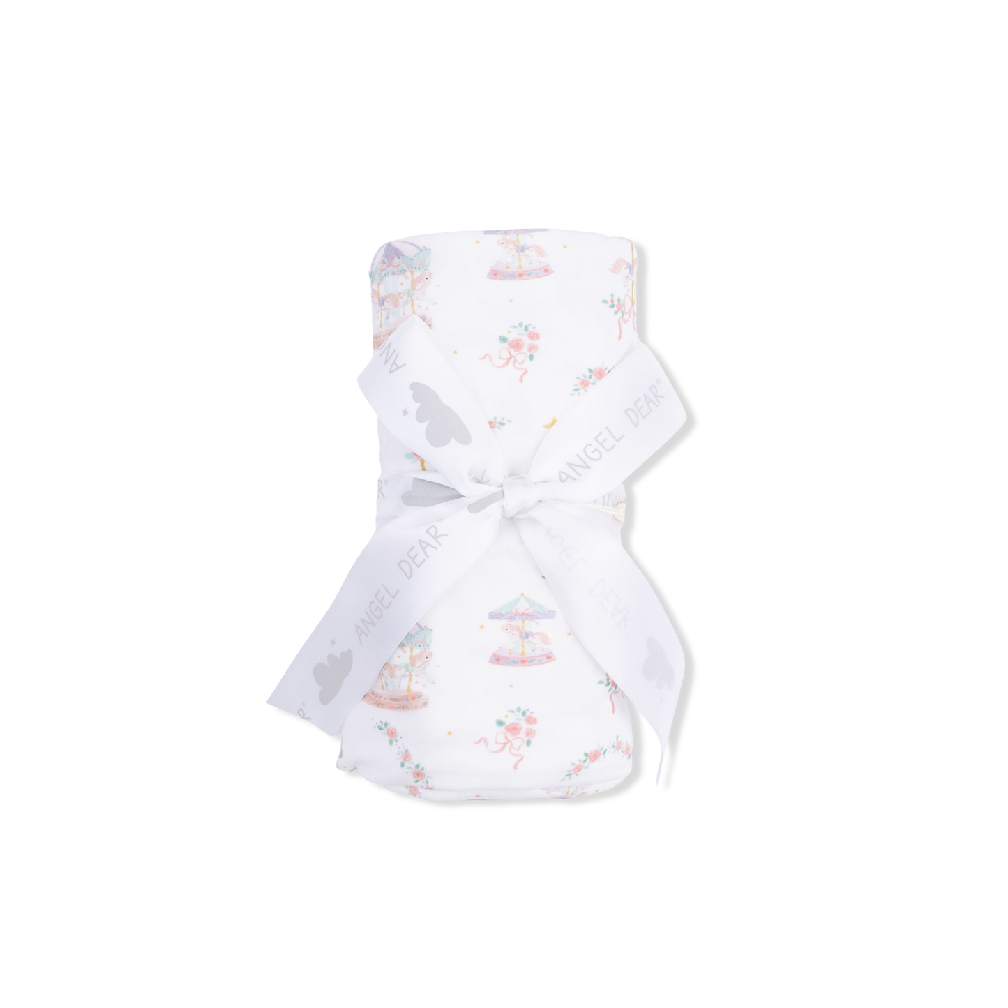 Carousel W/ Bows Swaddle Blanket