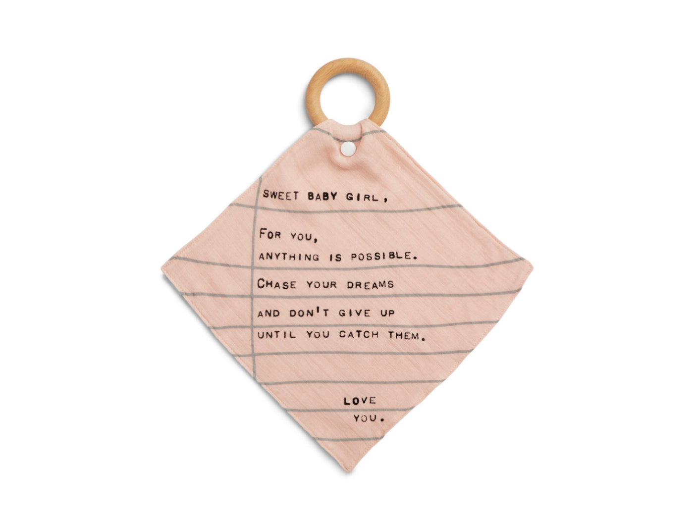 Baby Girl Teether Blanket