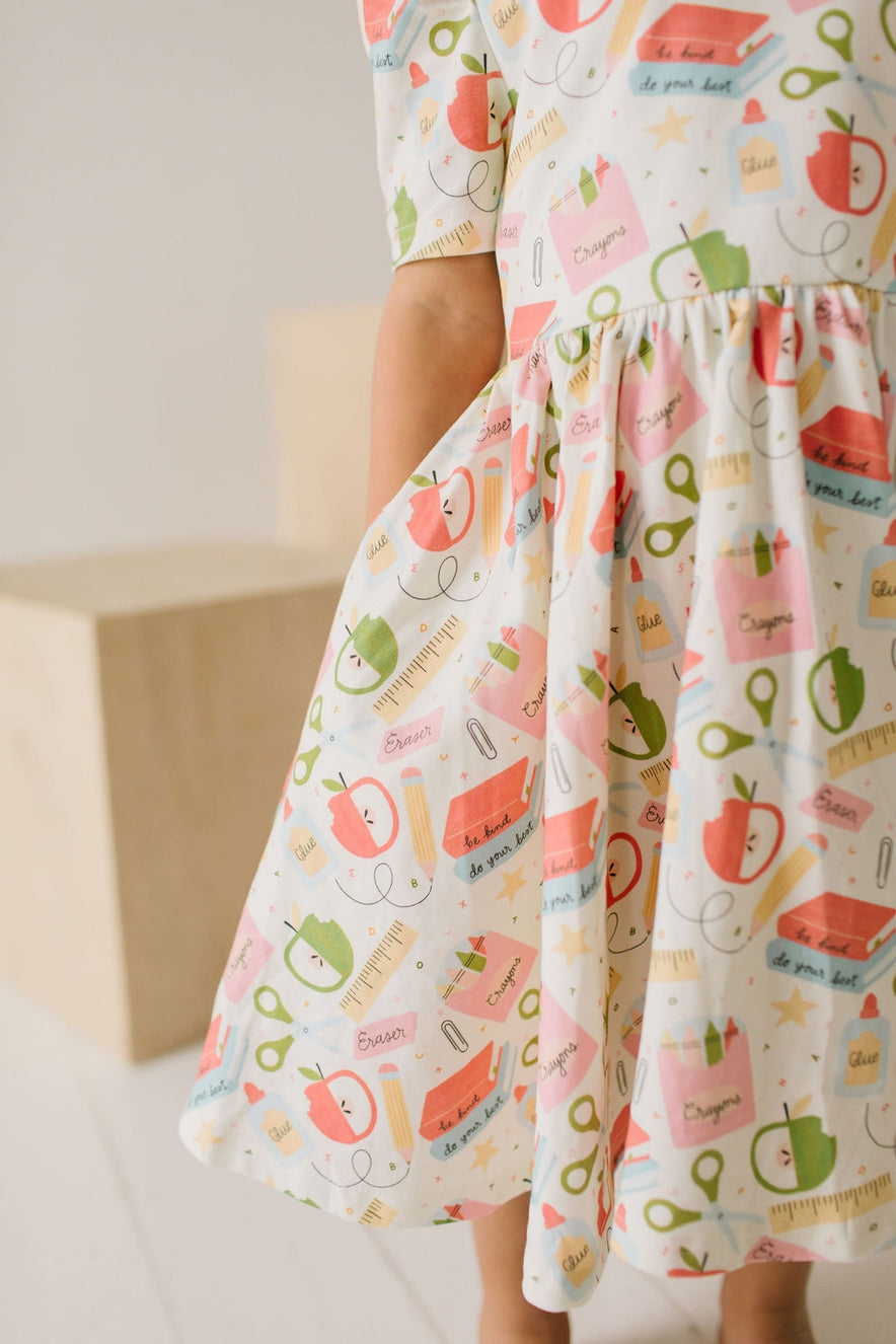 School Vibes Puff Dress