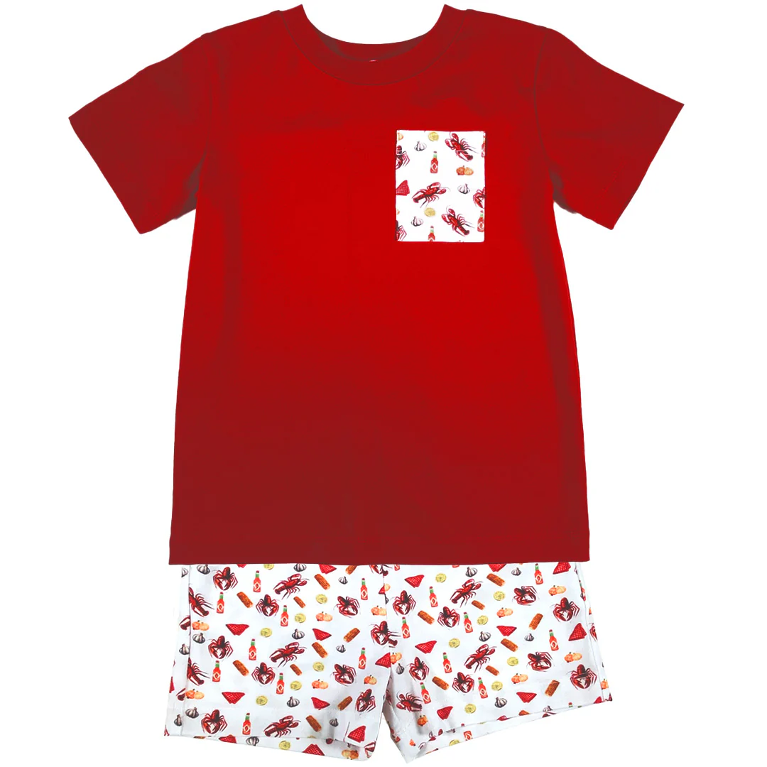 Crawfish Boy's Short Set