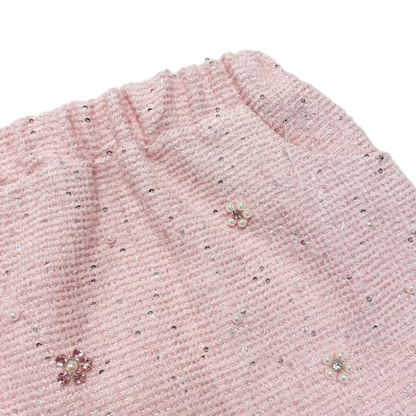 Floral Embellish Tweed Set