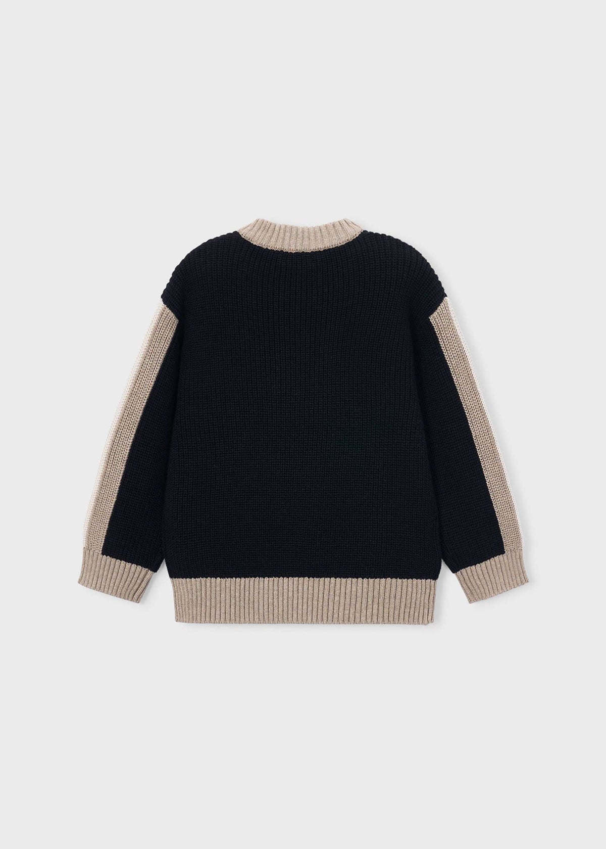 Black/Tan Contrast Sweater