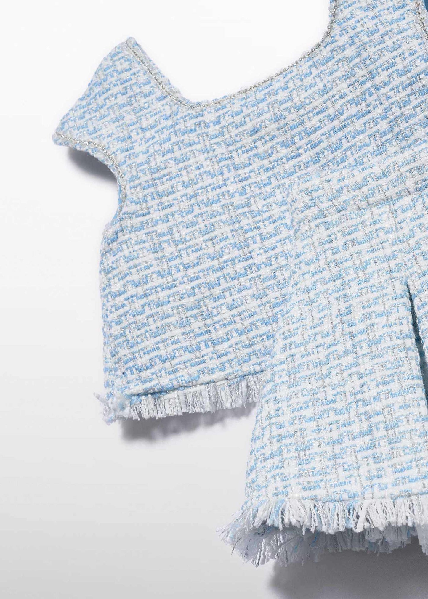 Sky Blue Tweed Set