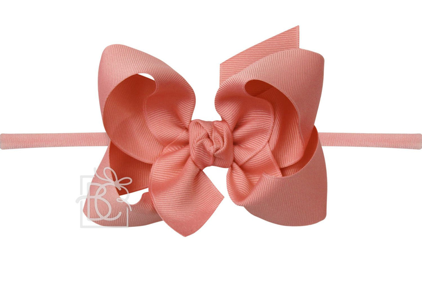 Shell Pink 4.5" Headband Bow