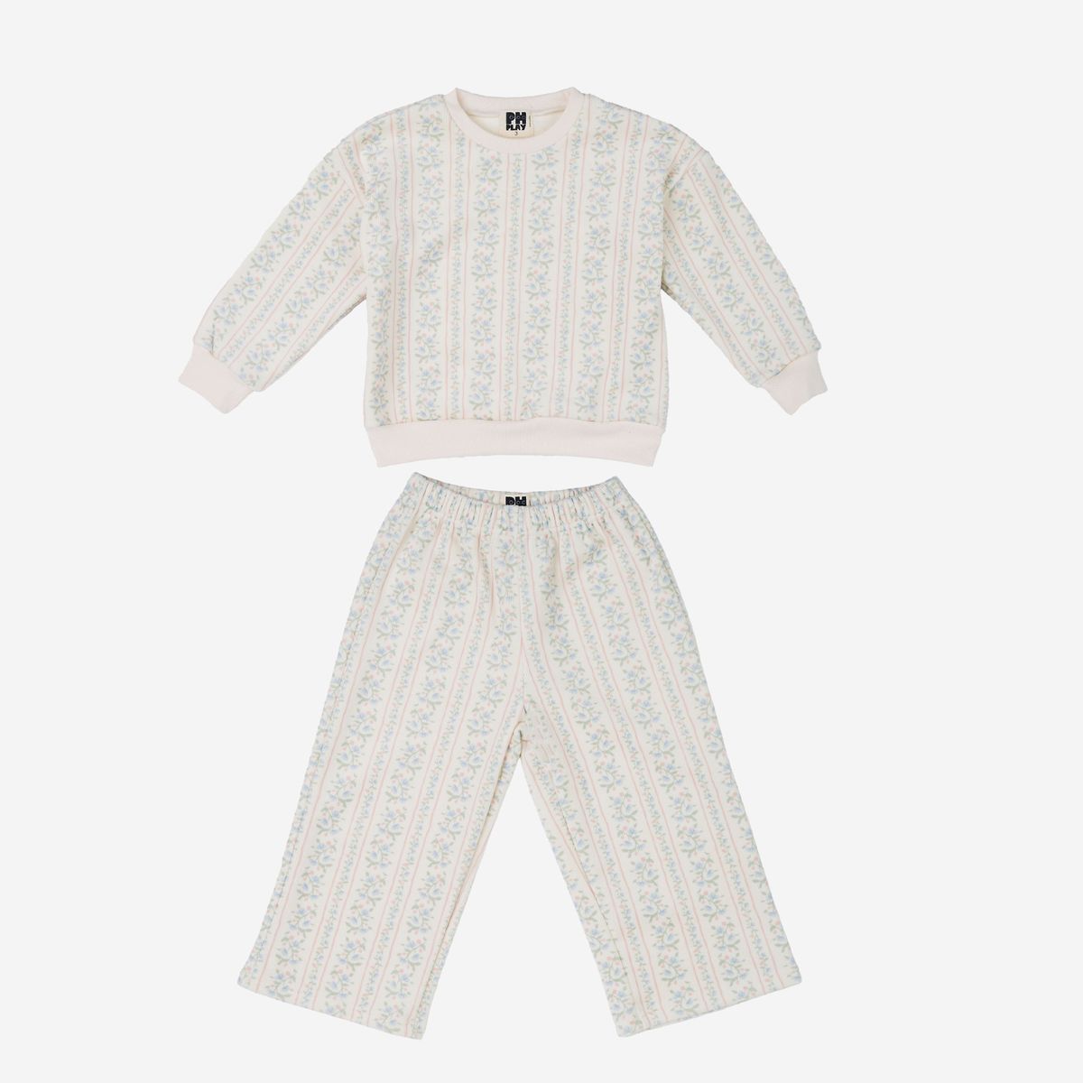 Peach Ivory Miller Soft Sweatshirts Set
