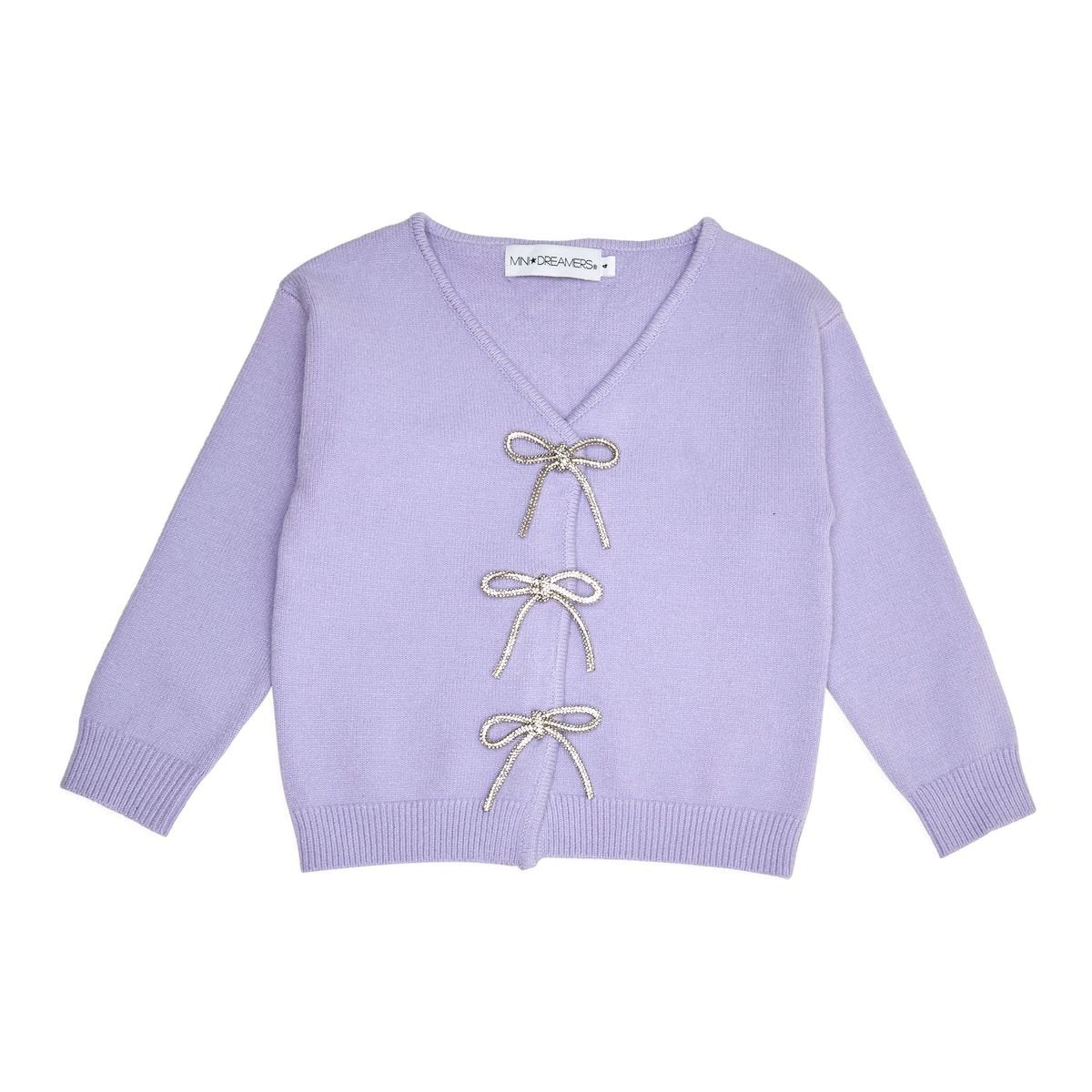 Shaylee Crystal Bow Cardigan