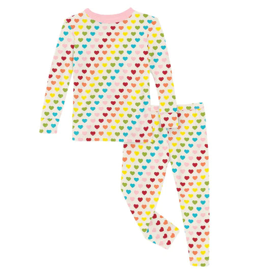 Rainbow Hearts PJ Set