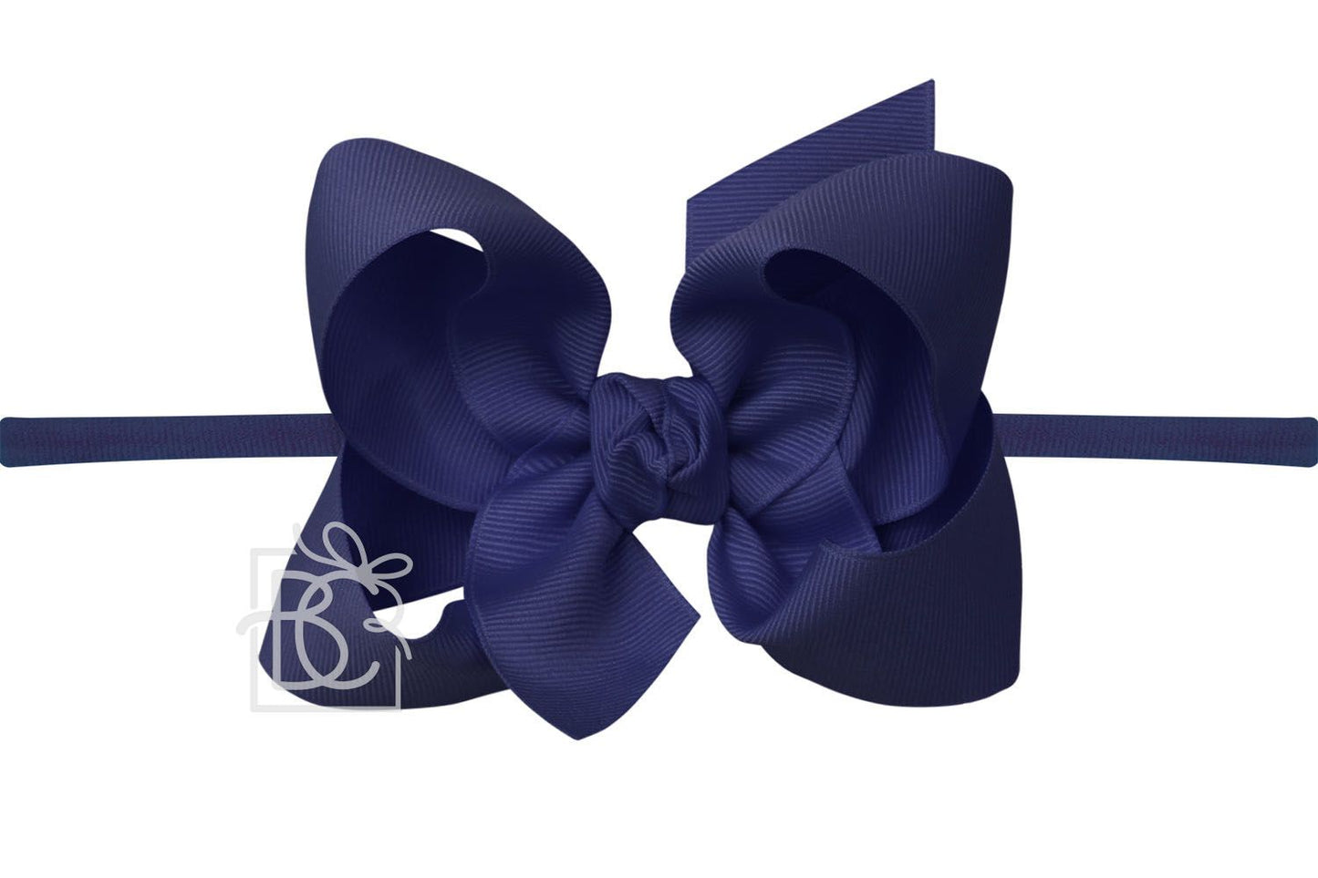 Navy 4.5" Headband Bow