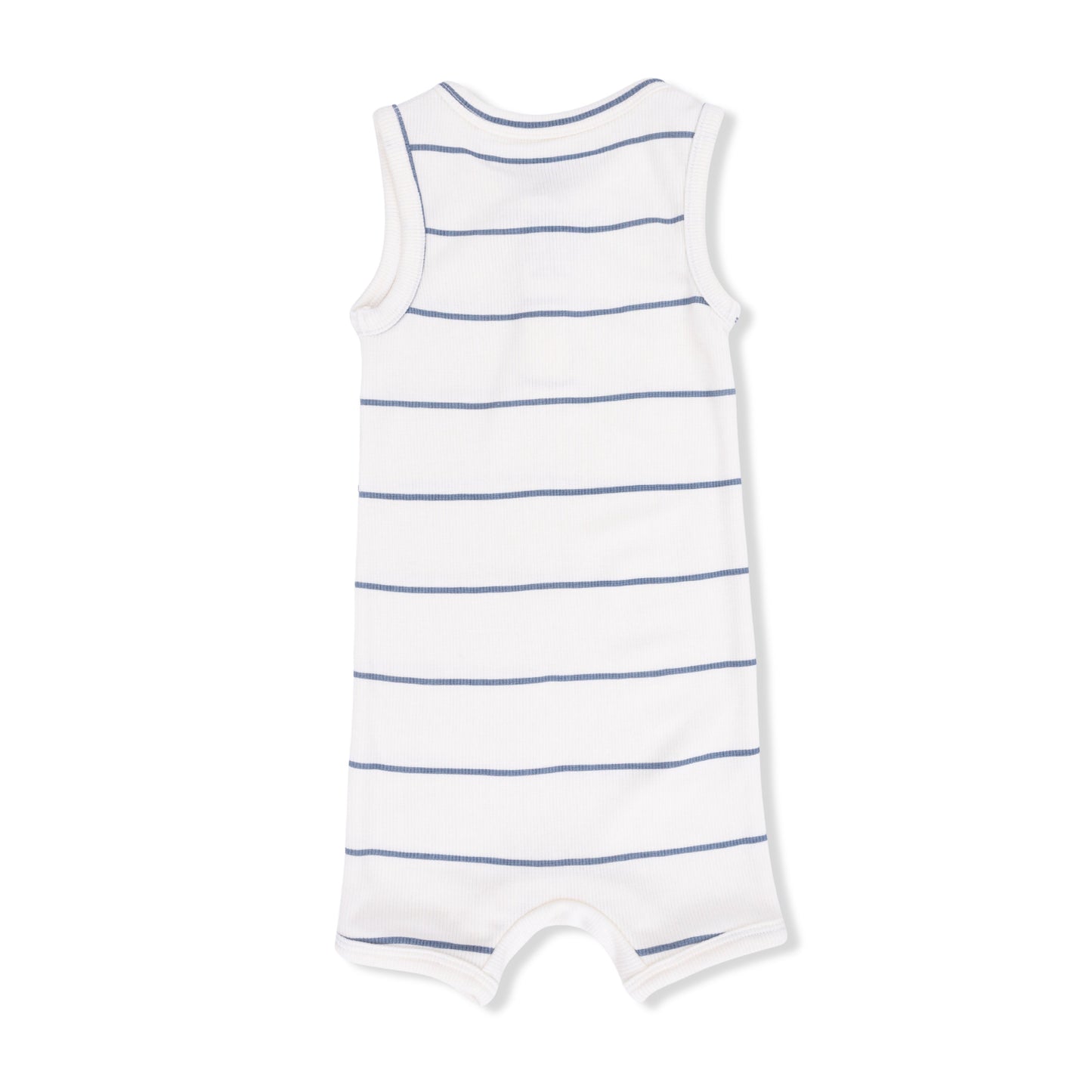 Vintage Stripe Henley Shortie Romper