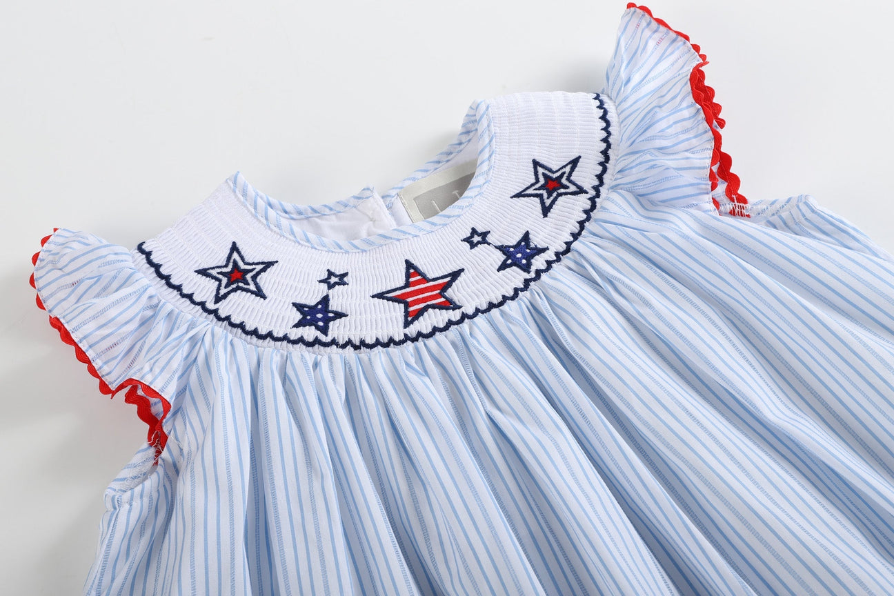 American Stars Smocked Bishop Dress