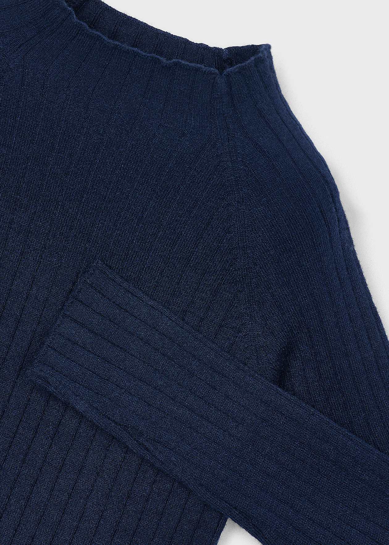 Navy Knit Mockneck