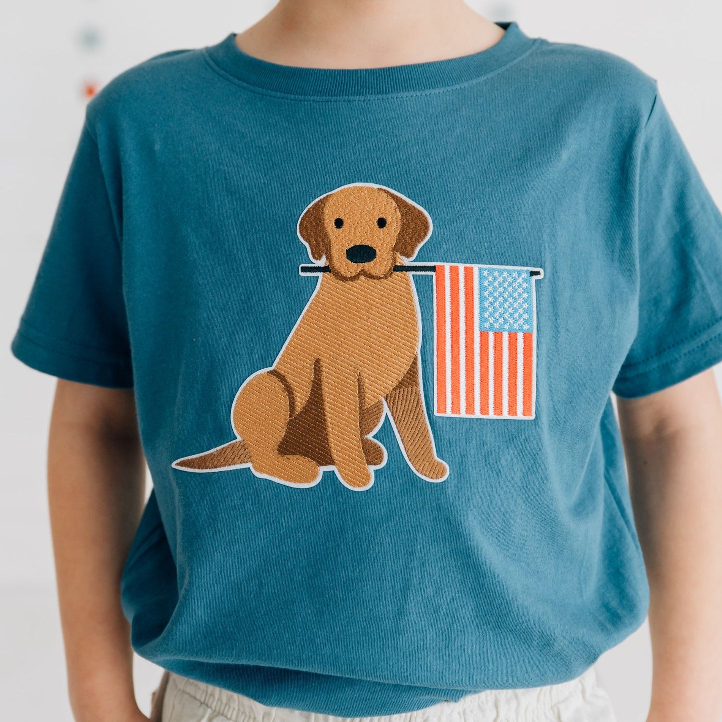Patriotic Pup Patch Tee