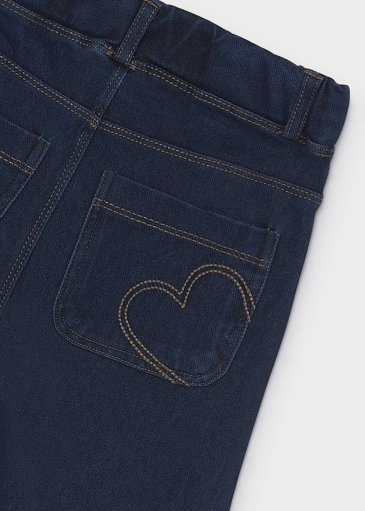 Dark Denim Pull On Jeans