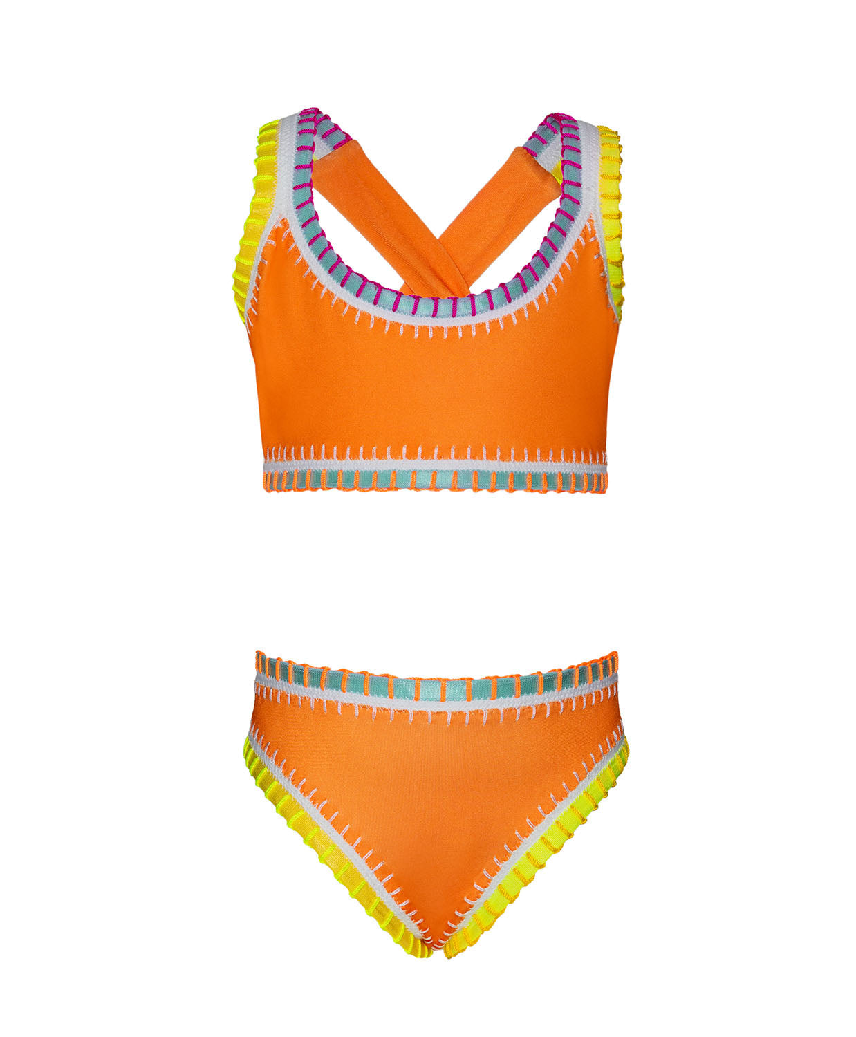 Mango Tango Embroidered Bikini