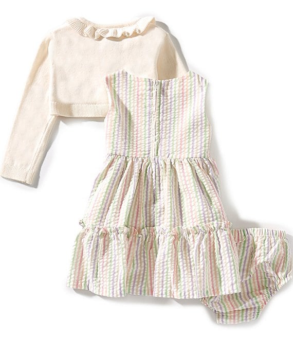 Cream Bunny Cardi Set