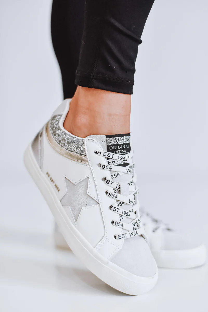 Womens Bounce White & Silver