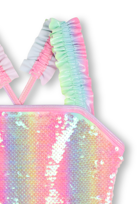 Multi Color Sequin Swimsuit