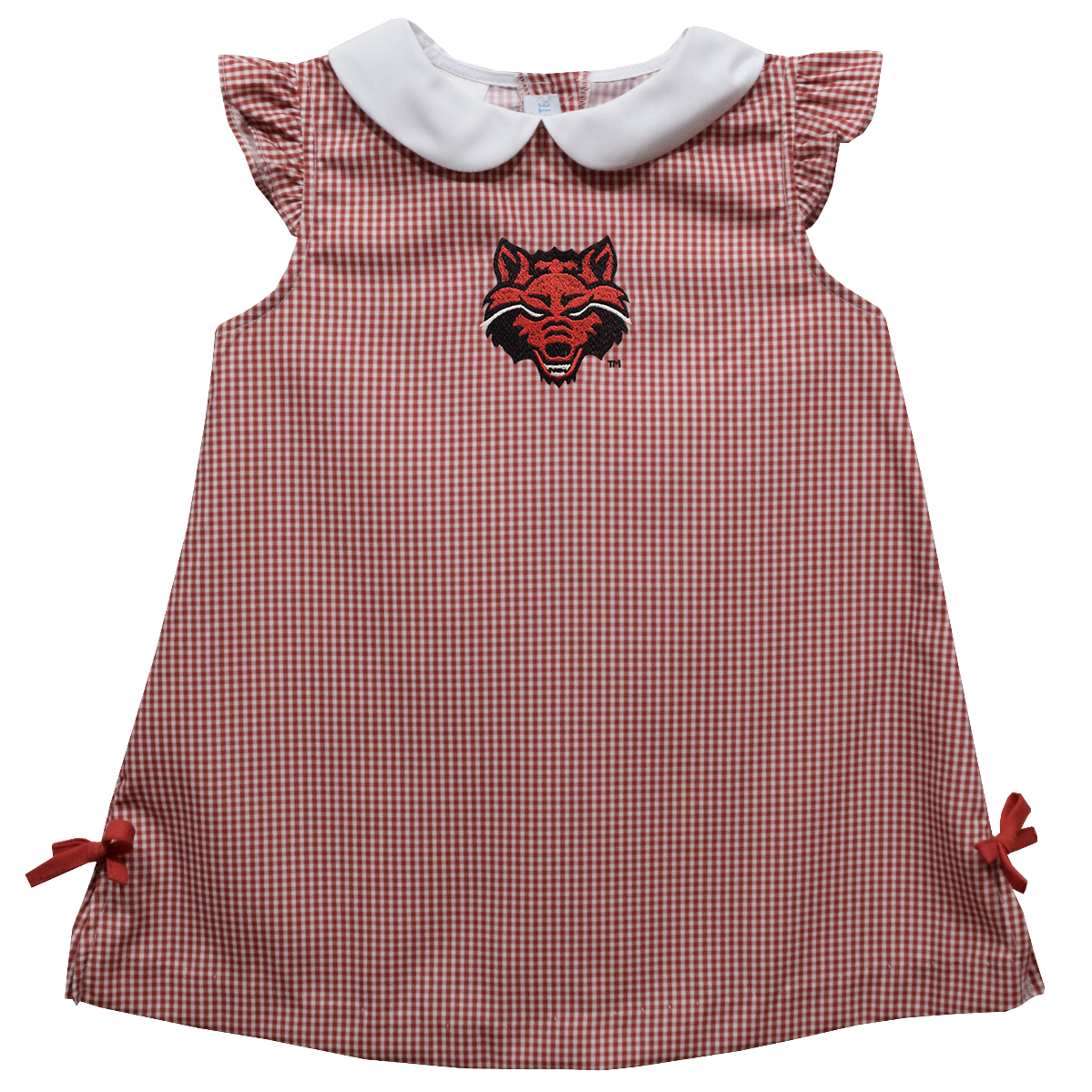 Arkansas State Red Wolves Gingham Dress