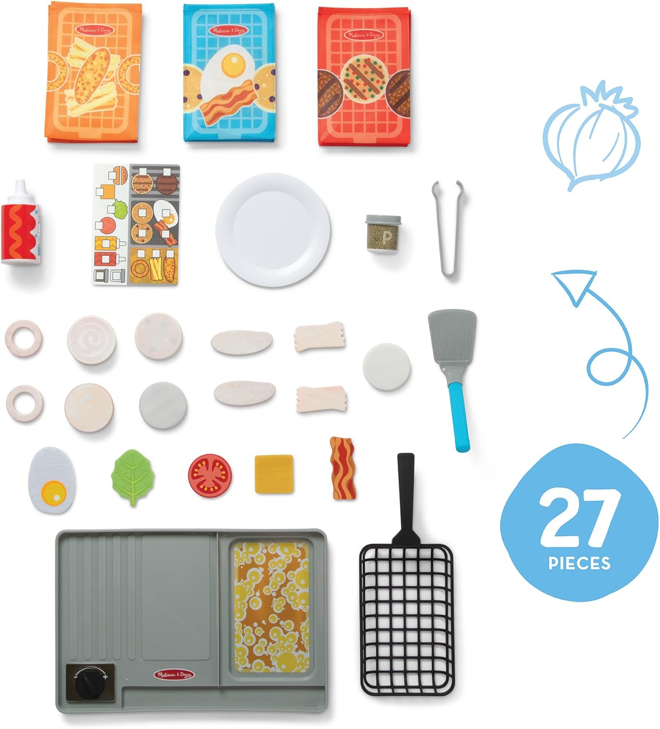 Flip & Fry Grill Play Set - Color Changing