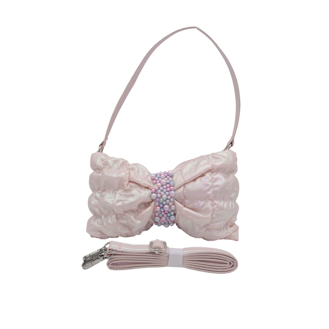 Quilted Bow Pearl Bag